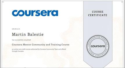 coursera mentor
